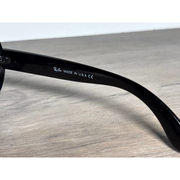 Vintage Ray-Ban RB4098 Black Oval Sunglasses Made in USA Bausch & Lomb Era - Picture 5 of 6